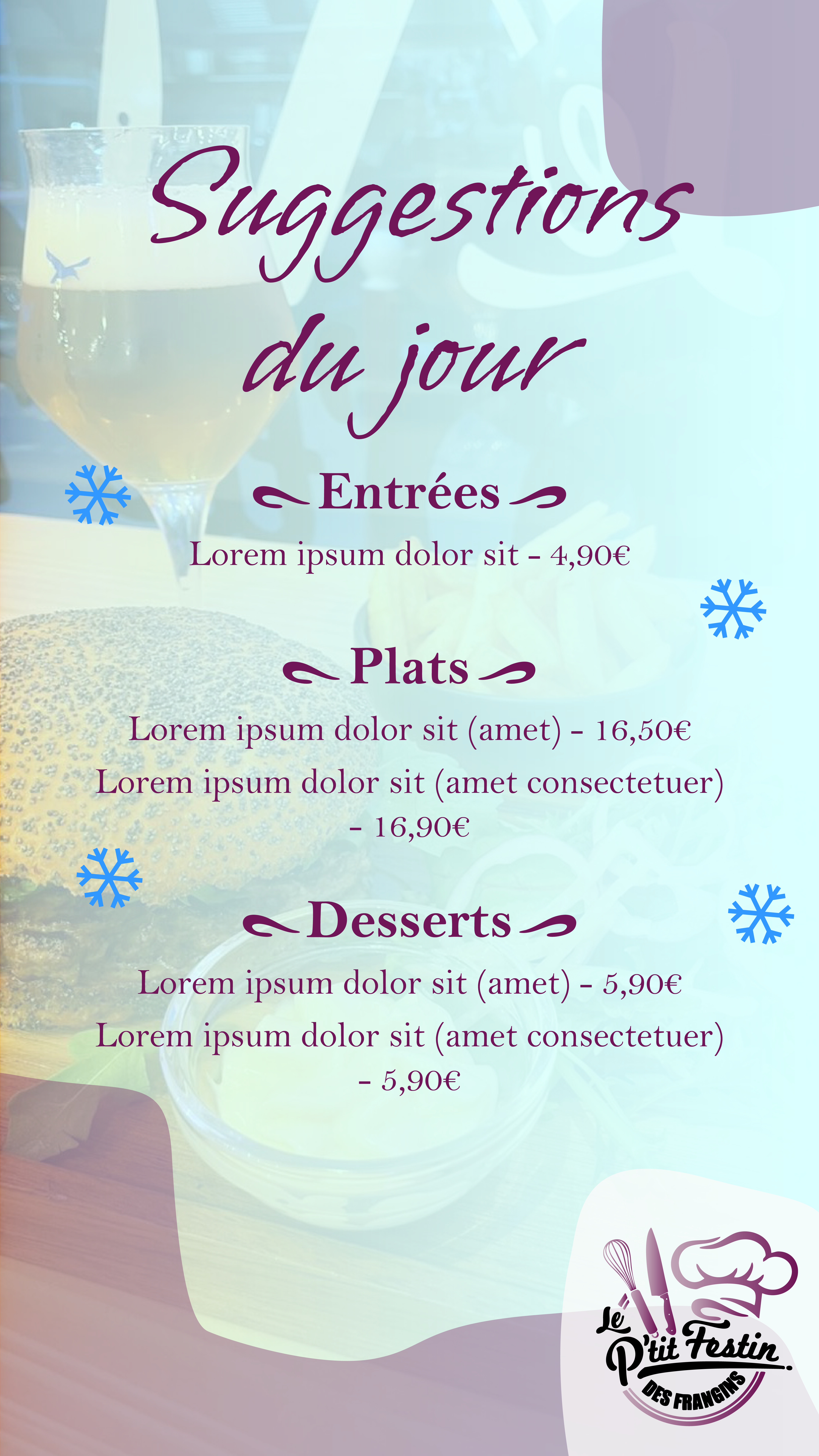 Template de story Instagram hiver