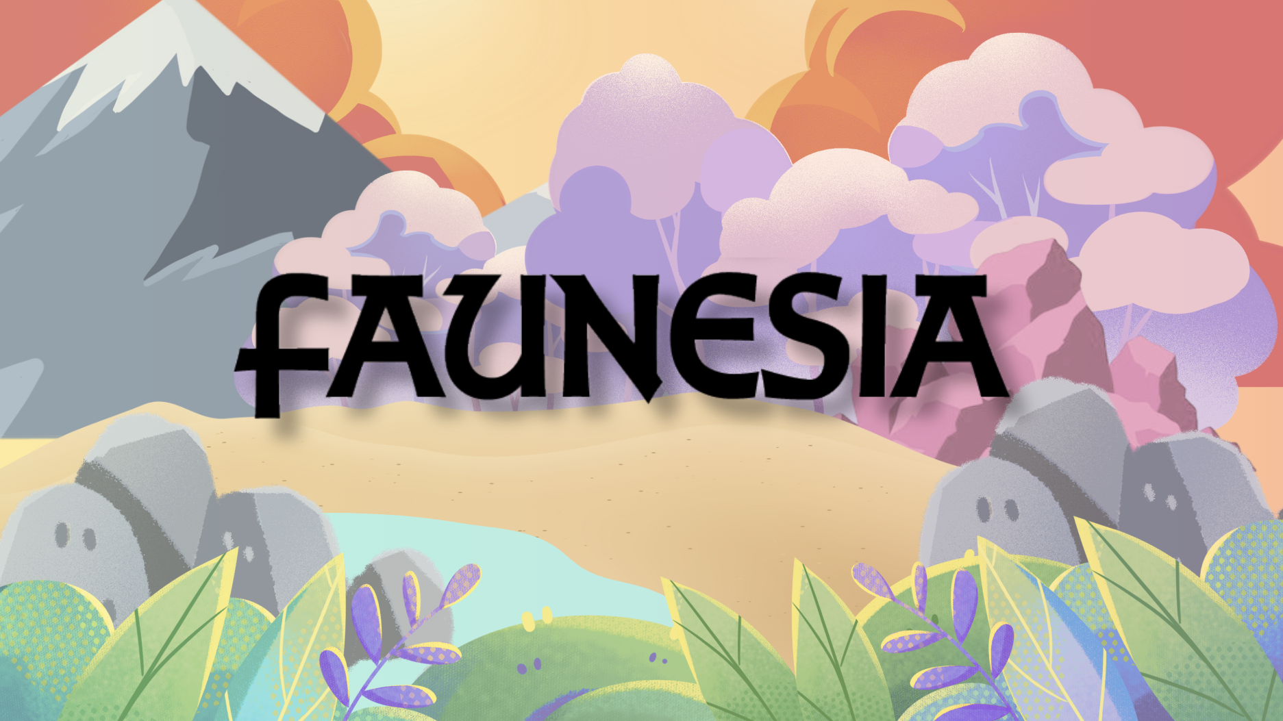 Affiche pour la maison d'édition fictive Faunésia